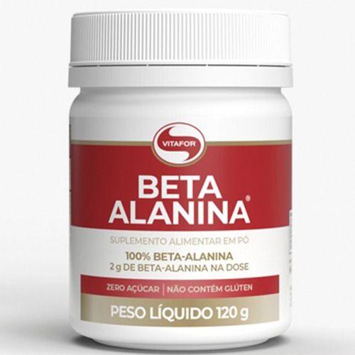 Imagem de Beta Alanina 2g 100% Pura Vegana - Vitafor - 120g