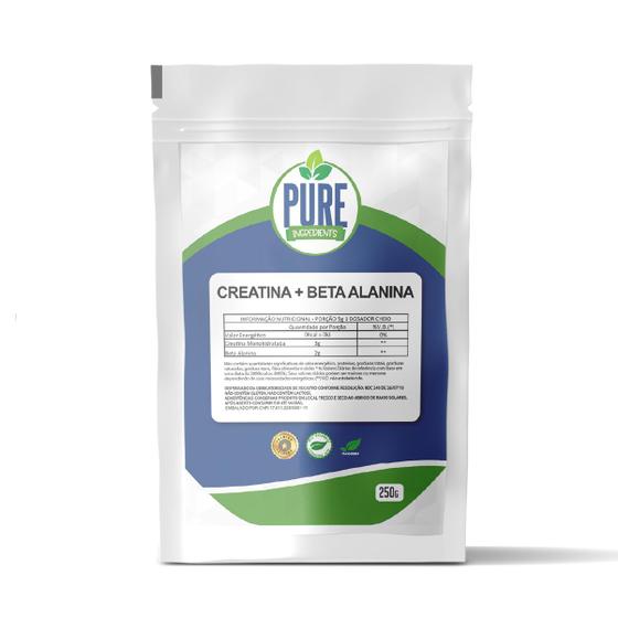 Imagem de Beta Alanina + Creatina 250g C/Certificado Pure Ingredient's