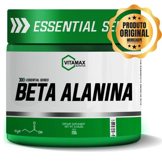 Imagem de Beta Alanina Pura Cristalizada 200g Viatamax Força e Resistência para Homens e Mulheres