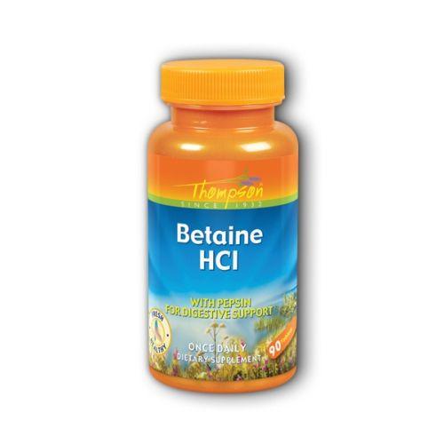 Imagem de Betaine HCI com Pepsin 90 Tabs por Thompson