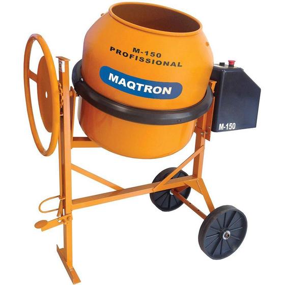 Imagem de Betoneira 150L Motor 1/2CV 220V com Chave de Segurança 20 Ciclos/Hora  Maqtron
