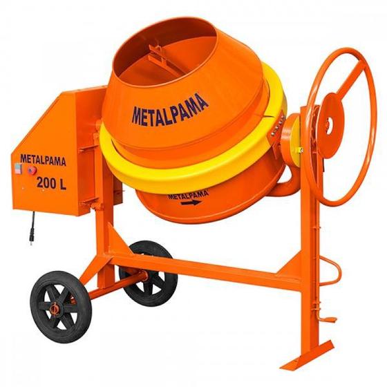 Imagem de Betoneira 200 Litros Com Motor Monofásico Com Redutor Metalpama