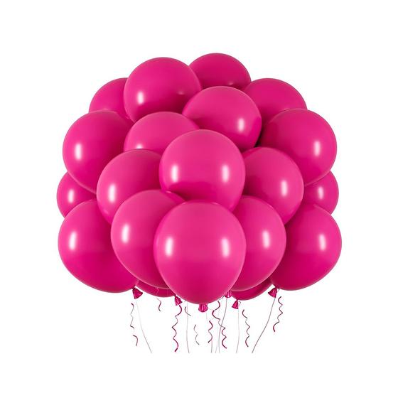 Imagem de Bexiga Balão Liso Pink Festball 50 Uni Tamanho 9