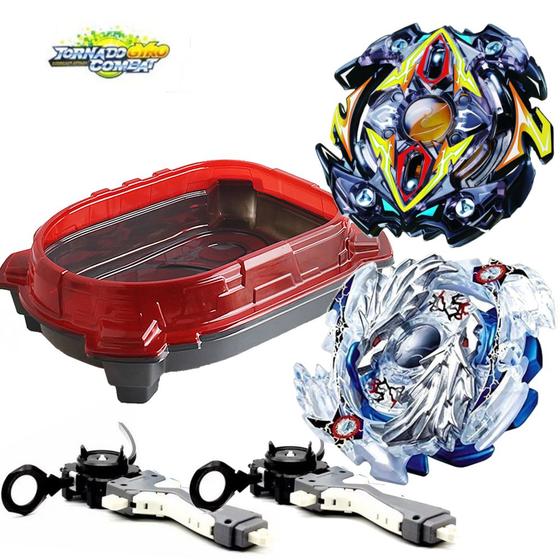 Imagem de Beyblade 2 lançadores 2 beys 1 arena - Tornado Gyro Combat