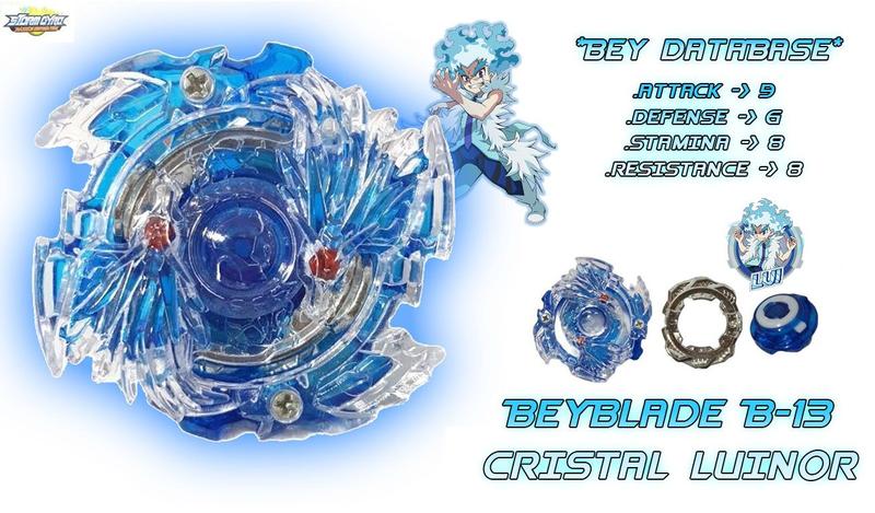 Imagem de Beyblade Burst Cristal Luinor B-13 Sem Lançador Beyblade