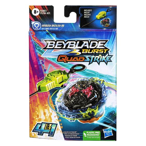 Imagem de Beyblade Burst Quadstrike Ambush Bazilisk B8 F6807 Hasbro - 195166202952