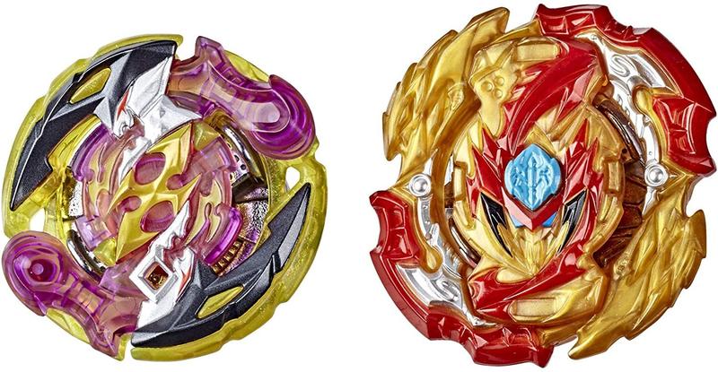 Imagem de BEYBLADE Burst Rise Hypersphere Dual Pack Lord Spryzen S5 e Roktavor R5 - 1 direita/esquerda-spin e 1 direita-spin lutando top toy, 8 e up