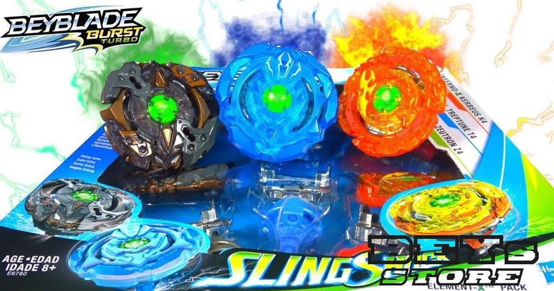 Imagem de Beyblade Burst Slingshock Multipack Element-X - Hasbro