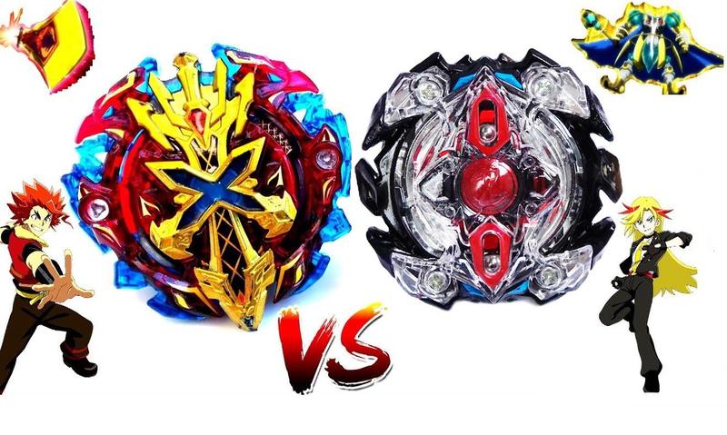 Imagem de Beyblade Burst Zillion Zeutron vs Xeno Xcalius Zac vs Xhaka