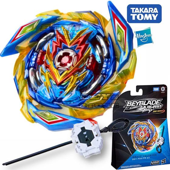 Beyblade Oficial Hasbrotakara Tomy Brave Valtryek Lançador Haasbro Pião De Batalha E 7732