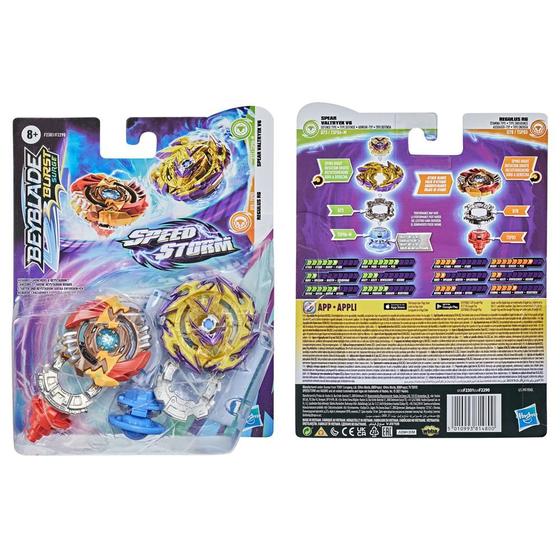 Imagem de Beyblade Valtryek V6 Spear Regulus R6 Beyblade Hasbro F2290