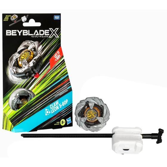 Imagem de Beyblade X Claw Leon 5-60P Kit Inicial com pião e lançador G0193 Hasbro