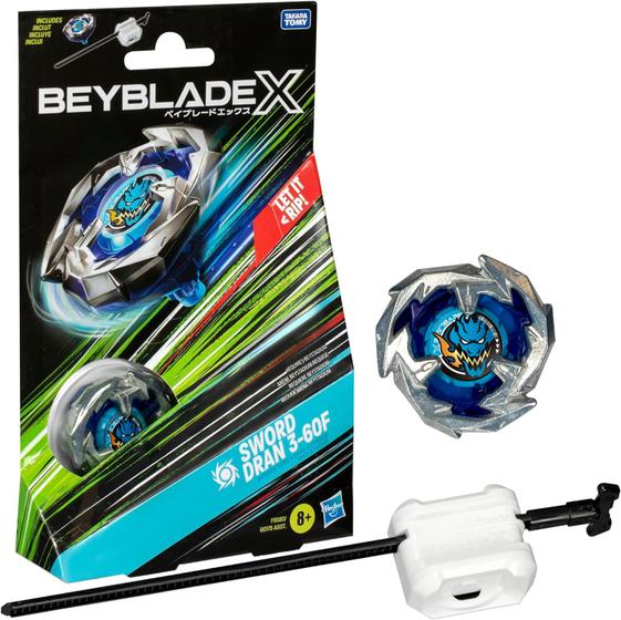 Imagem de Beyblade X Sword Dran 3-60F Com Pião E Lançador - Hasbro