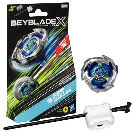 Imagem de Beyblade X Sword Dran 3-60F Kit Inicial Com Pião E Lançador