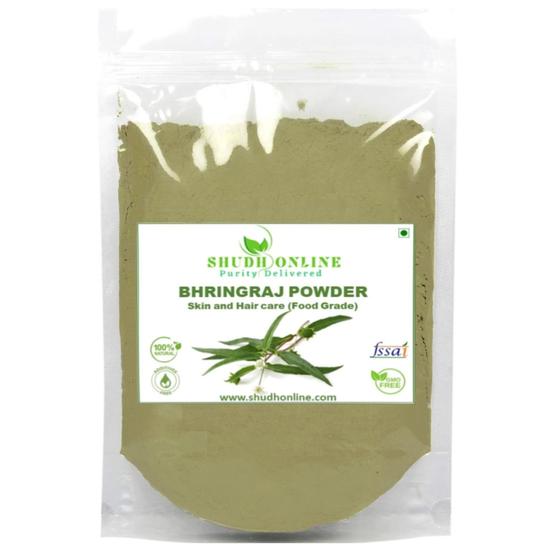 Imagem de Bhringraj Powder Shudh Online Organic 100g para o crescimento do cabelo