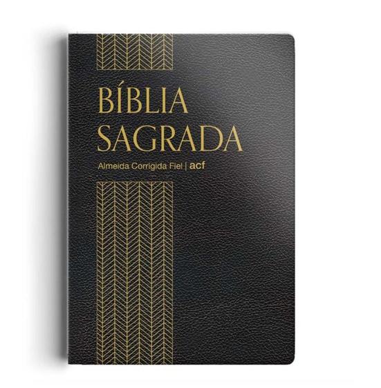 Imagem de Biblia acf - capa semi luxo - preta - GEOGRAFICA