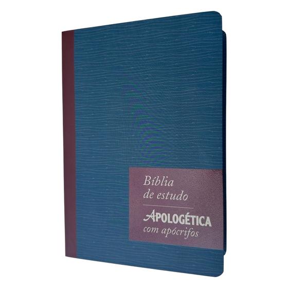 Imagem de Biblia Apologética de estudos Neutra Azul