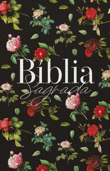 Imagem de Bíblia Arc 860 Rosas Do Campo Preta - Letra Normal - Almeida Revista E Corrigida