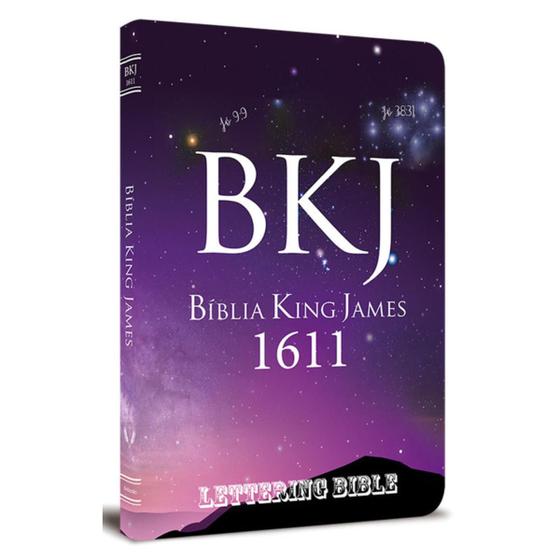 Imagem de Bíblia BKJ 1611 Slim Ultra fina Lettering Bible King James - Editora BV Books