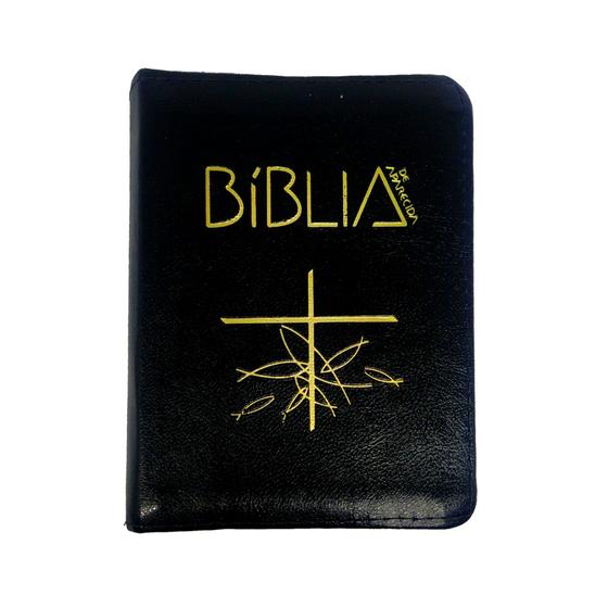 Imagem de Bíblia Com Ziper Capa Flexível Índice Lateral De Mesa 20cm