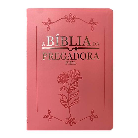 Imagem de Bíblia da Pregadora Fiel  Full Color  ARC  Capa Luxo Rosa