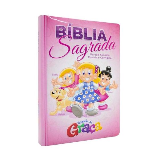 Imagem de Bíblia Da Turminha Da Graça Para Meninas - Rosa
