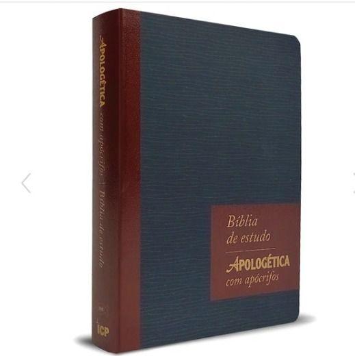 Bíblia de Estudo Apologética com Apócrifos (ARC) letra normal 1Edição 3 ...