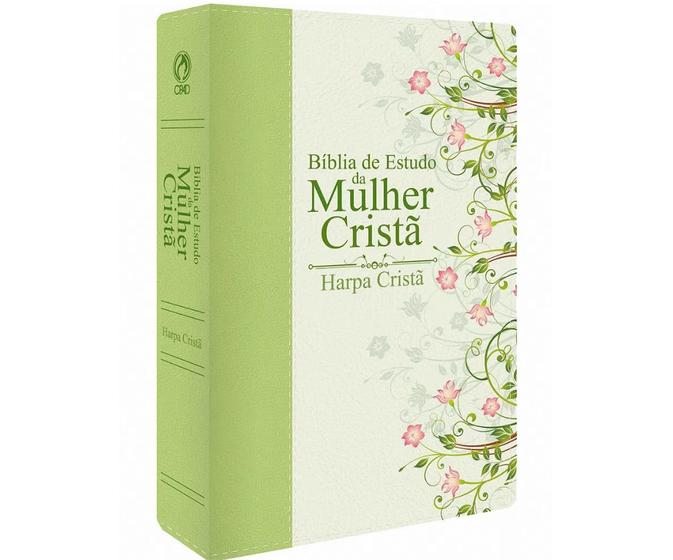 Bíblia de estudo da mulher cristã rc media com harpa cpad - Bíblia de ...