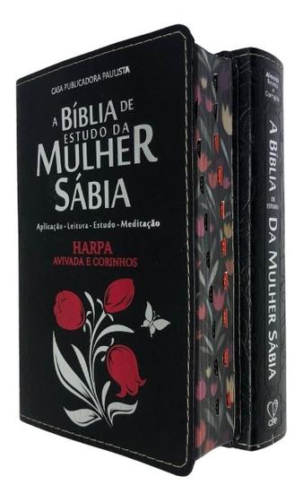 Imagem de Bíblia De Estudo Da Mulher Sábia Tulipa Lt Gigan Harpa gospel