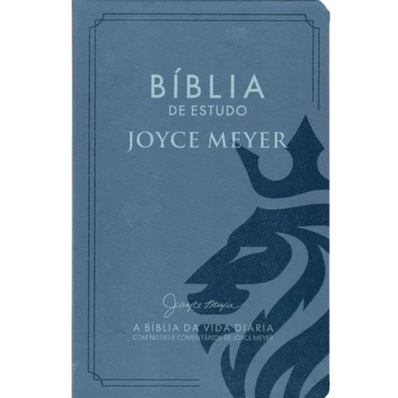 Imagem de Bíblia de Estudo Joyce Meyer - Azul Leão - Bello
