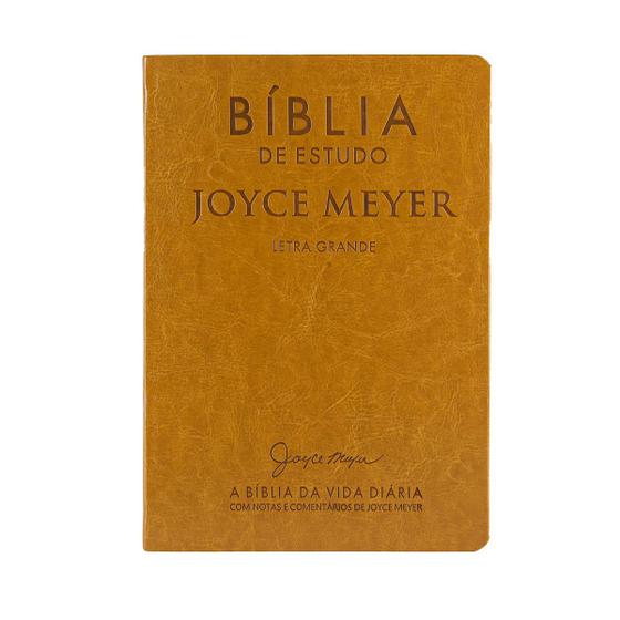 Imagem de Bíblia de Estudo Joyce Meyer  - NVI - Letra Grande - Capa Luxo Mostarda - Bello Publicações