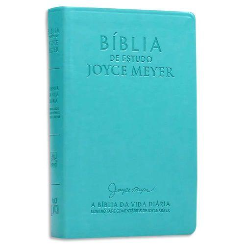Imagem de Biblia de estudo joyce meyer nvi letra grande - luxo azul  - joyce meyer - bello