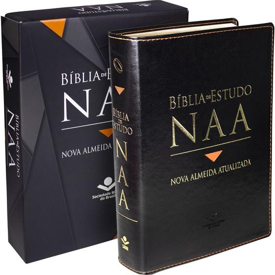 Imagem de Biblia De Estudo Naa - Capa Luxo Preta - Sbb