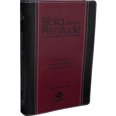 Imagem de Bíblia De Estudo Plenitude - Vinho Preto - SBB