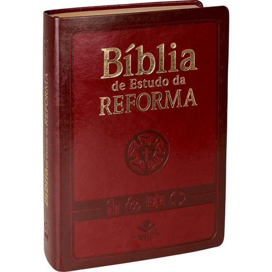 Imagem de Biblia de estudo reforma - cp sint vinho - alpha