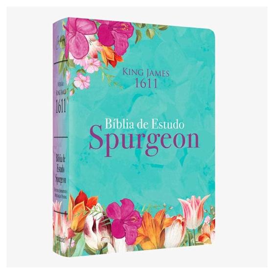 Imagem de Biblia de estudo spurgeon capa feminina