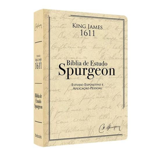 Imagem de Bíblia de Estudos King James BKJ 1611 Spurgeon Feminina Masculina Verde Atualizada Grande