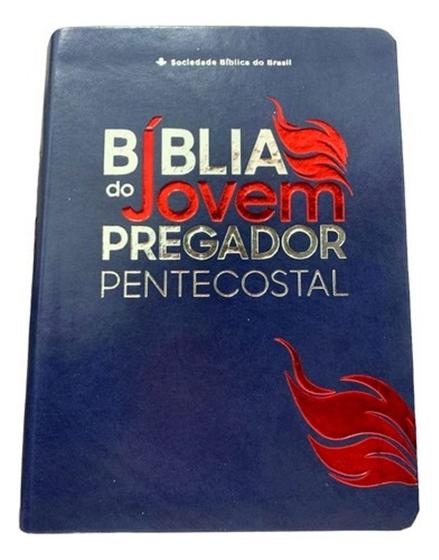 Imagem de Bíblia Do Jovem Pregador Pentecostal - Capa Azul Luxo