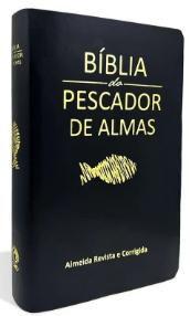 Imagem de Bíblia do Pescador de Almas ARC  Letra Normal  Tamanho Médio  Luxo Preta