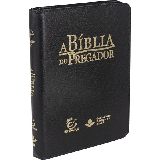 Imagem de Bíblia do Pregador  ARC  Letra Normal  Ziper  Preta