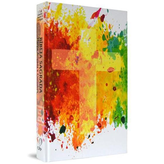 Imagem de Biblia jovem - capa dura cruz colorida - cpp