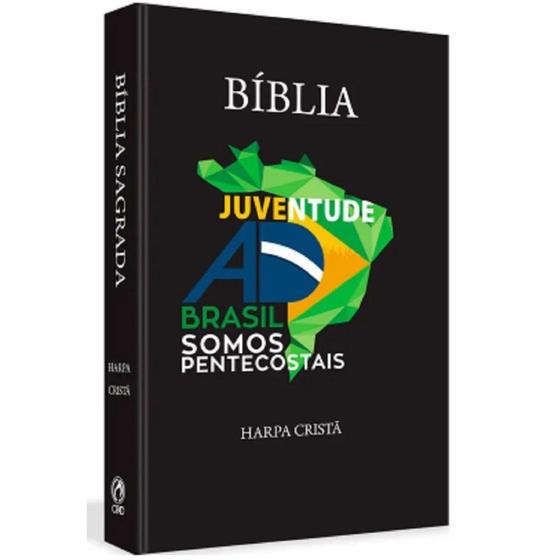 Imagem de Bíblia juventude AD Brasil somos pentecostais preta - CPAD