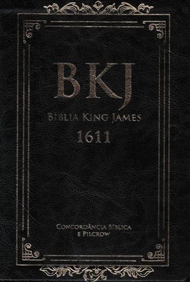 Imagem de BIBLIA KING JAMES 1611 STANDARD COM CONCORDANCIA E PILCROW - PRETA - 2ª ED - BV FILMS BIBLIA