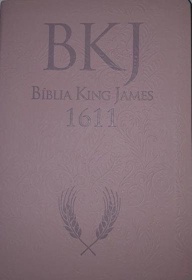 Imagem de Bíblia King James 1611 Ultra fina ampliada rose