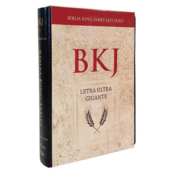 Imagem de Biblia king james 1611 ultra gigante super luxo - preta