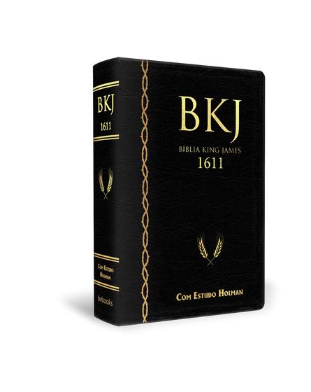 Bíblia king james fiel 1611 com estudo holman (preta) Menor preço em Bíblia king james fiel 1611 com estudo holman (preta)