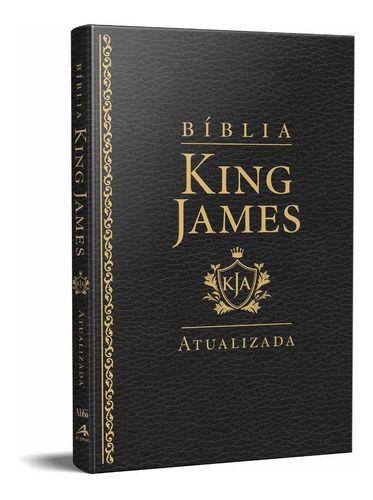 Imagem de Bíblia King James Slim RA Preta luxo com indice