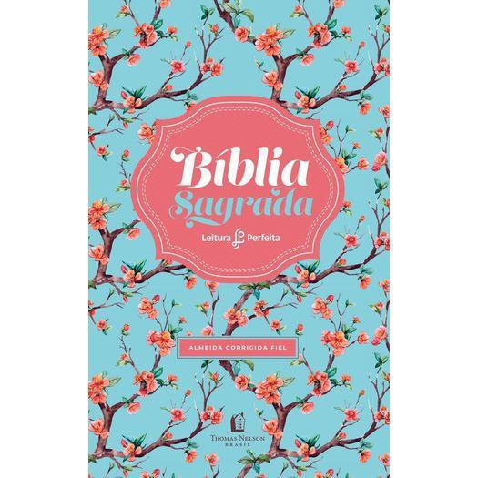 Imagem de Biblia Leitura Perfeita Acf Capa Floral luxo