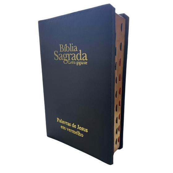 Bíblia Letra Gigante ARC Almeida Revista Corrigida Palavras de Jesus em Vermelho PJV João Ferreira JFA Menor preço em Bíblia Letra Gigante ARC Almeida Revista Corrigida Palavras de Jesus em Vermelho PJV João Ferreira JFA