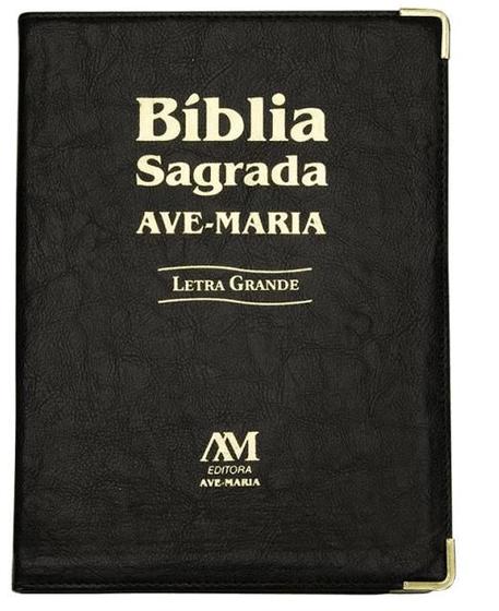 Imagem de Bíblia Letra Grande Ave Maria Capa Preta
